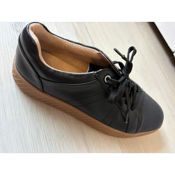 SOUL Naturalizer Neela Black Sneakers Women 8 1/2 Lace Up - Picture 4 of 4